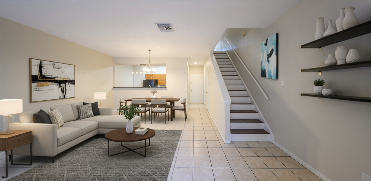 Virtually Staged Living Area